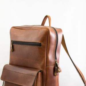 Business Leather Backpack (Single Colors)