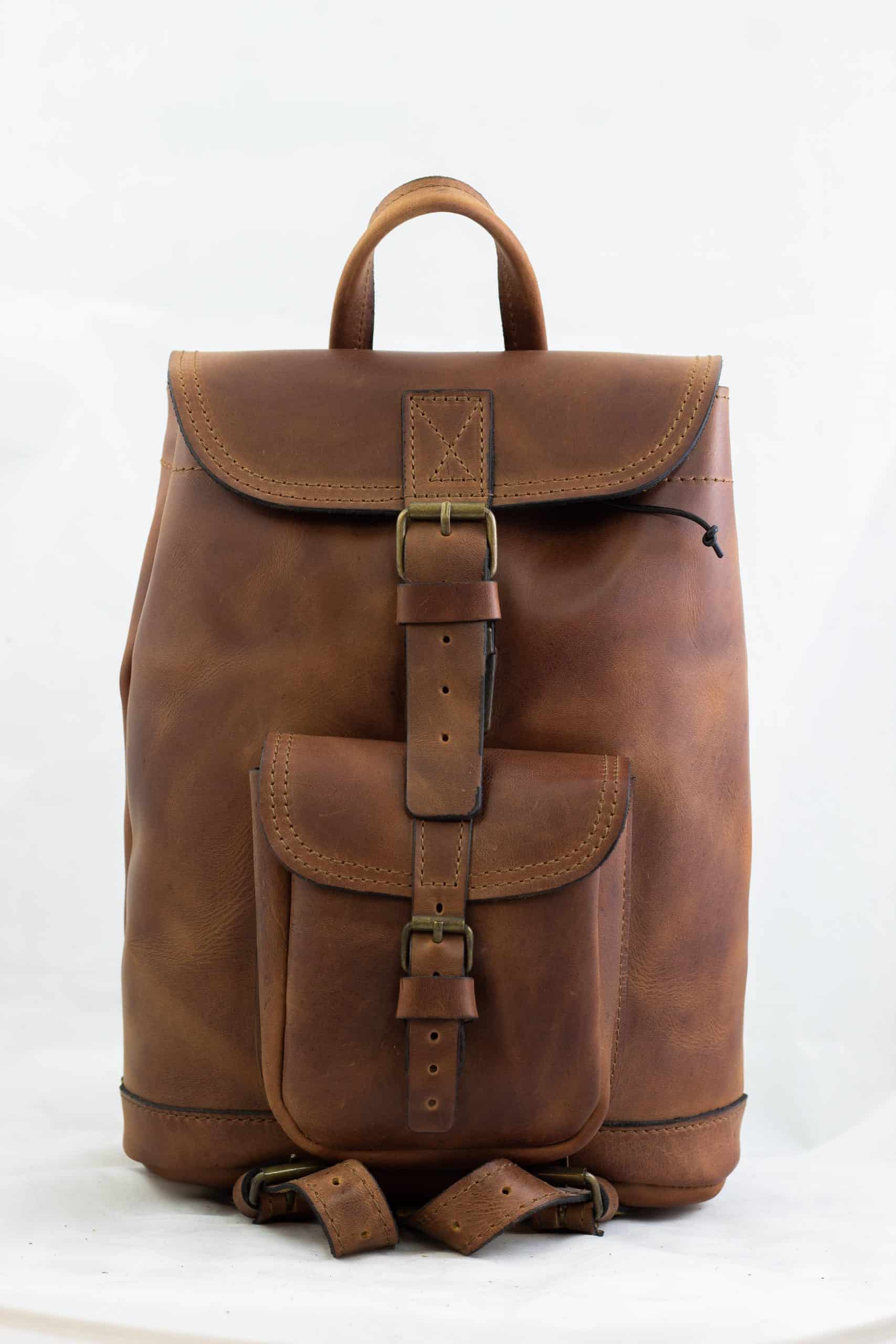 Buy Rucksack Leather Backpack (Small Size / Single Pocket) 100,00