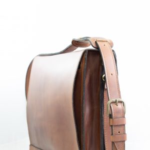 Leather Messenger Bag (Large-Size)