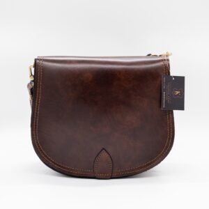 Handmade Leather Bell Bag – Brown