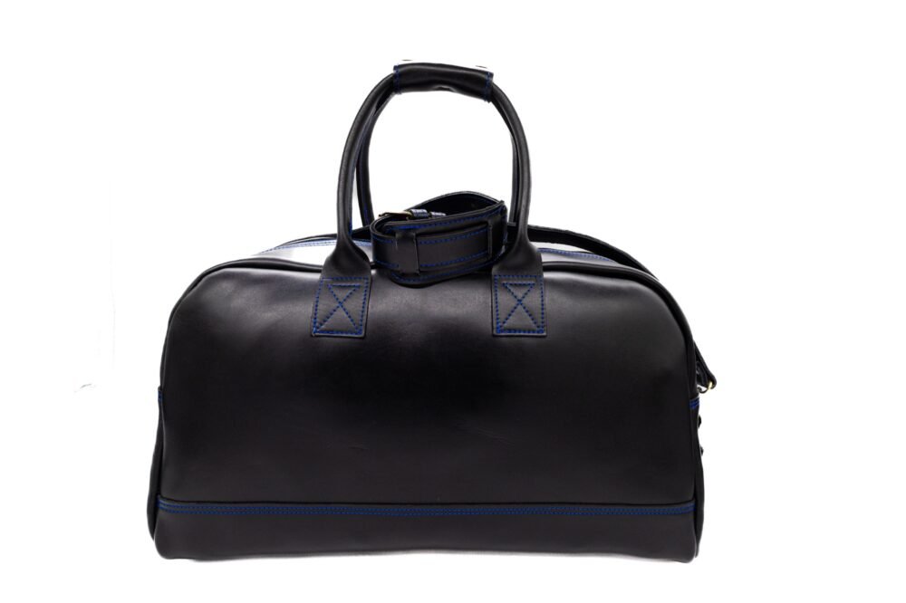 Handmade Leather Weekender Bag – Black